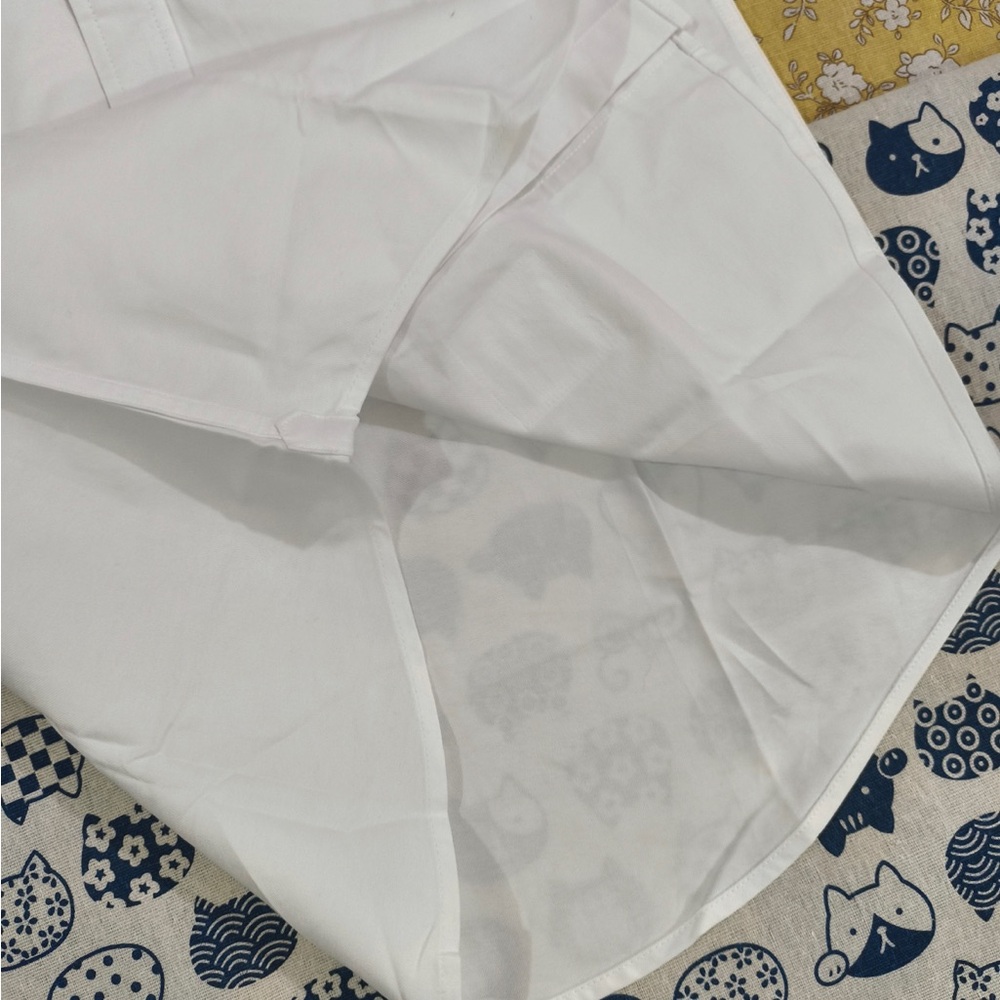 Thom Browne White Button-Down Shirt with Navy and Red Accents - Picture 6 of 8